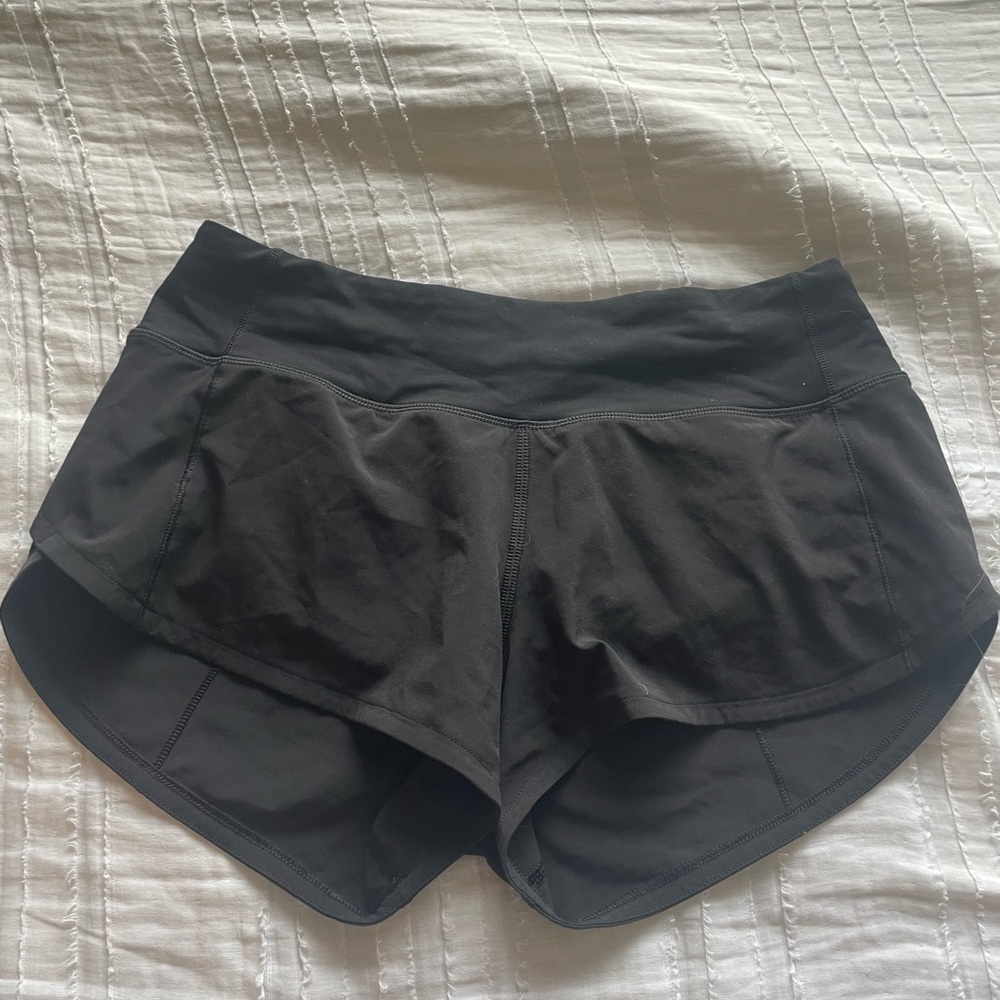 Lululemon Black Speed Up Low-Rise Lined Short 2.5"